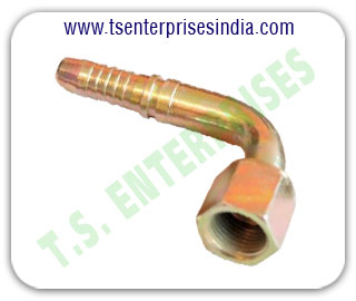 Hydraulic Bends 90 degree Hydraulic Female Bends 45 degree Hydraulic hose pipe fitting Bends manufacturers suppliers in india punjab ludhiana