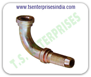 Hydraulic Bends 90 degree Hydraulic Female Bends 45 degree Hydraulic hose pipe fitting Bends manufacturers suppliers in india punjab ludhiana